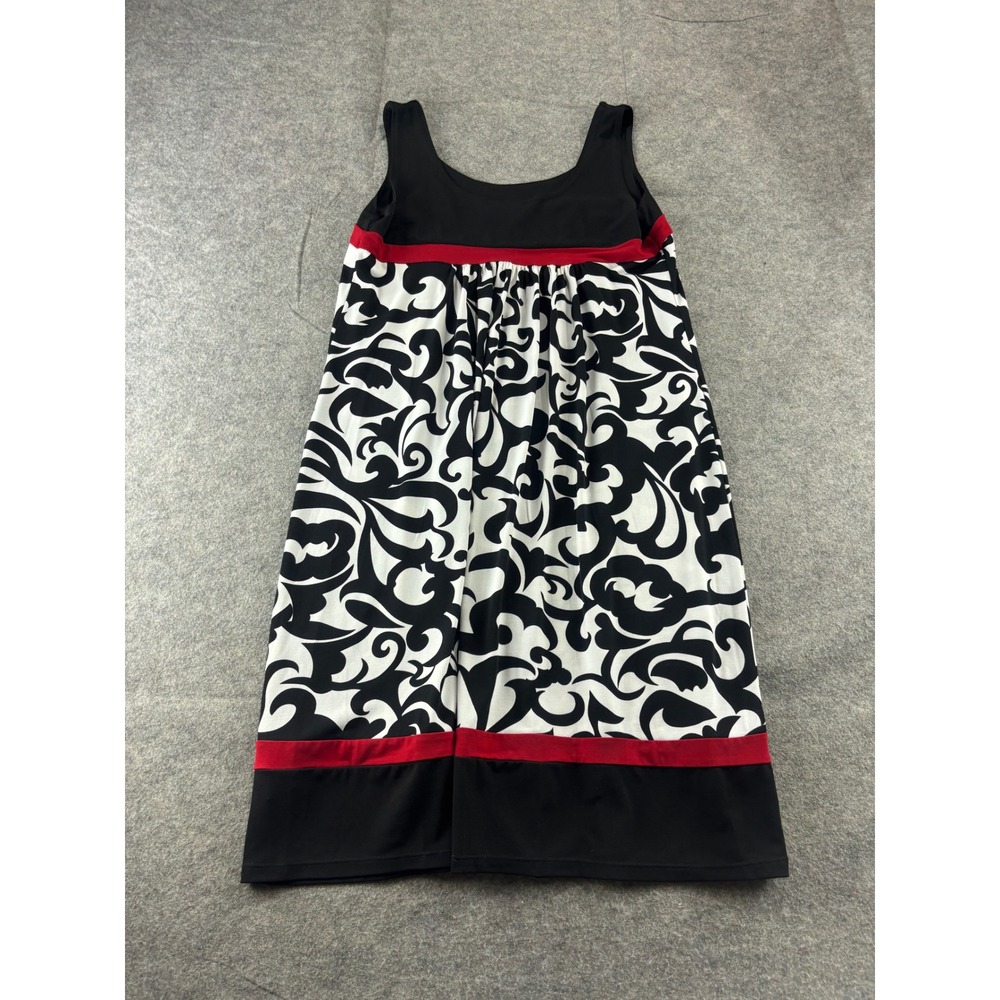 En Focus Studio Black White Empire Waist Dress Womens 6 Cosplay Y2K 2000s VTG